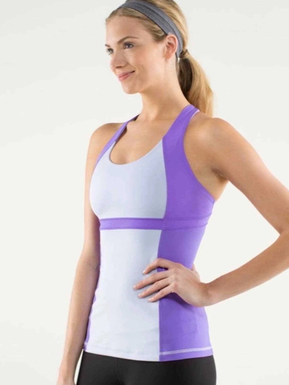 lululemon womens tank top size 10 Purple color racer back